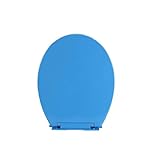 Toilettensitz, farbenfroher Toilettendeckel mit stummer antibakterieller Toilettendeckel, extrem, V/U/O-Toilette, lila 41-43 x 34,2 cm