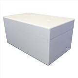 Styroporbox/Thermobox - 26,0 Liter - 55 x 32 x 27 cm/Wandstärke 3 cm - Styrobox