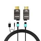 RUIPRO 8K Abnehmbares HDMI 2.1 Kabel aus reiner Glasfaser gepanzert 12M, Ultra High Speed ​​48 Gbit/s, unterstützt 8K@60Hz 4K@120Hz,dynamisches HDR, eARC, kompatibel mit PS5/Xbox/HDTV/Blu-ray/Monitor