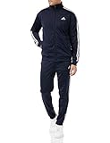adidas Herren 3 Stripes Trainingsanzug, Legend Ink/White, M