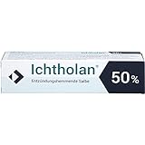 Ichtholan® 50% - entzündungshemmende, antibakterielle, Zugsalbe,Zur Anwendung auf der Haut, bei eitrigen Hautentzündungen wie Abszessen und Furunkeln,Gele, Balsam, 25 g