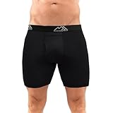 Merino.tech Unterwäsche Herren - 100% Merino Boxershorts Herren Wolle, Atmungsaktiv Und Feuchtigkeitsableitend (Medium, 1 Pack - 150 Schwarz)