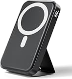 Powerbank für Magsafe, Magnetische Power Bank 12000mAh, PD 22.5W Schnellladung Kabellose Powerbank mit USB-C-Eingänge＆Ausgang und LED-Display für iPhone 16/15/14/13/12/Pro/Pro Max Serie.
