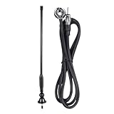 Auto Dachantenne Autoradio-Antenne – AM/FM Auto-Gummiantenne aus tragbarer Aluminiumlegierung | Starke Empfangsfunktion, Signalverstärker mit Schrauben