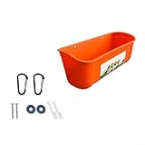 Praktisches Design für Geflügel Futtertrog für Hühner mit robusten und hygienischen Eigenschaften (Orange)