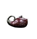 ATGQBCF Chinesische Teekanne 320 Ml Yixing Handgemachte Lila Ton Topf Raw Mine Lila Aubergine Schlamm Aubergine Rhyme Kungfu Tee-Set Teetassen-Set Teeservice Mit Teekanne