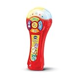VTech - Baby-Mikrofon des P'tits Loulous, kabelloses Mikrofon, das die Farbe ändert und die Stimme verstärkt, Karaoke für Babys, Lichteffekte, Geschenk für Kinder ab 1 Jahr – Inhalt auf Französisch