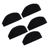 Healvian 5Stücke Elastische Haarnetze für Perücken Verstellbare für Damen und Herren Atmungsaktive Haarnetz Kopfbedeckung für Haarstylings und Hochsteckfrisuren