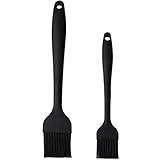 2er Backpinsel,26+21cm Silikon Pinsel für Backen Pinsel küche Grill Pinsel 446℉ (230℃) Wärmebeständigkeit BPA-Freies Silikonpinsel Öl Pinsel für Pfanne Küche Backen Kochen BBQ Pinsel