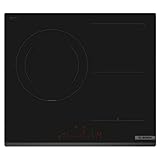 BOSCH PVJ631HC1E Induktionskochfeld, 60 cm, Serie 6, Induktion und Zone 28 cm, Elektronik DirectSelect, PerfectFry, Home Connect, schwarz