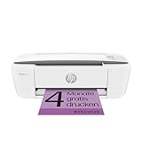 HP DeskJet 3750 Multifunktionsdrucker, 4 Monate gratis drucken mit HP Instant Ink inklusive, Drucken, Scannen, Kopieren, WLAN, Airprint, Weiß