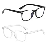 Generisch 2 Stück Blaulichtbrille | Blaulichtfilter Brille | Brille zum Schutz vor Blaulicht | Unisex Blaulichtbrille | Blaulicht Brille für Frauen & Männer