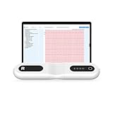 Wellue 24 Stunden EKG Gerät für Zuhause,AI-Analyse,Event Recorder EKG,Kompatibel mit Ios & Android, Mac & Windows, Überwachungszeit von 5 Min bis 24 Std