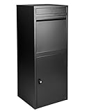 Ondis24 Korona Paketbox Postbox für Pakete, Päckchen, für Briefe mit Paketsafe (Schwarz)