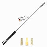 alca® Autoantenne AM FM DAB+ Auto Dachantenne Marder-Stopp Universal 27 cm schwarz Metall Set M4 M5 M6 Adapter Kfz Antenne Mast Mardersicher