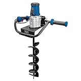 Scheppach Elektro Erdbohrer EEB1500 | Erdlochbohrer Pfahlbohrer Gartenbohrer | Bohrerlänge 560mm | handlich mit 2 Griffen | 1200W Leistung | 150mm Bohrlöcher | inkl. 150mm Bohrer | abgasfrei