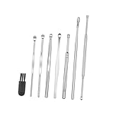Beaupretty 8 Stück Teiliges Edelstahl Ohrenreiniger Set zur Effektiven Entfernung von Ohrenschmalz Rostfrei Rutschfestes Design Tragbar für Sichere und Hygienische Ohrenpflege bei