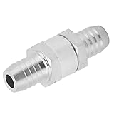 Yinhing Überprüfen Sie das Ventil, EIN Wege Ventil mit Aluminiumlegierungsmaterialien Nicht -Rückkehrventil für Brennstoff Benzinöl Benzin Wasser (14mm)