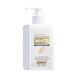 Bodylotion in Beauty Vitamin C Weiße Körperlotion Haut Orangenextrakt 10xAntioxidans Feuchtigkeitsspendend Feuchtigkeitsspendend Ganzkörperhaut Haarwasser Gegen Kopfjucken (White, One Size)