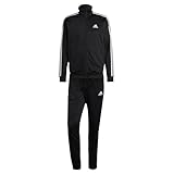 adidas Herren Basic 3-Stripes Tricot Track Suit, Black, XXL