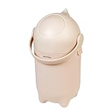 Nattou Windeleimer Dropy, Geruchsdicht, Einfaches Öffnen mit einer Hand, 49,5 x 28 cm, Polypropylen/ABS, Beige
