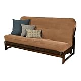 Kodiak Furniture Futon-Matratze aus Vollstoff in Marmont-Braun Mokka-Gestell nicht im Lieferumfang enthalten