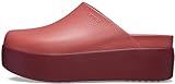 Crocs Damen Dylan Plateau Clog Mule Plateau Schuhe für Frauen, Strawberry Wine, 11