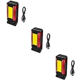 Gadpiparty 3st Funktionierende Garagenbeleuchtung Inspektionslampe Led-arbeitslicht Notlicht Flutlicht Im Freien Wiederaufladbare Lampe Campinglaterne Campinglicht Rot Aluminiumlegierung