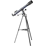 Bresser junior Teleskop Refraktor 70/900 EL mit wahlweise äquatorialer oder azimutaler Aufstellung inklusive Montierung, Stativ und umfangreichem Zubehör