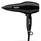 BaByliss Pro Power Haartrockner – Leistungsstarker 2300W Föhn, Professioneller Salon-AC-Motor, Anti-Frizz Ionen-Technologie, 3 Temperatureinstellungen & 2 Geschwindigkeitsstufen, Schwarz, D5245E