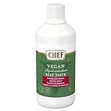 CHEF Flüssige Konzentrate Vegan Rind, Geschmacksboost für Herzhafte Gerichte, 100% Natürlicher Geschmack, 1L