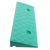 VALICLUD Elektrische Scooter Auffahrrampe Grün rutschfeste PE Bordsteinrampe für Motorrad Skateboard Flexible Robuste Rampe für Einfahrt Türschwelle und Outdoor Nutzung