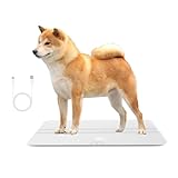 Digitale Haustierwaage für Hunde und Katzen, große Hundewaage, max. 220 Pfund, wiederaufladbare Version, 3 Wiegemodi Pfund, kg, st, Präzision 10 g, 27,16 x 12,99 Zoll