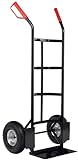 Stagecaptain Carryboy Sackkarre - Transportkarre für Umzug oder Getränkekisten - Stabiler Metallrahmen und Luftreifen mit 26cm Durchmesser - Handkarre mit Sicherheits Haltegriffen - 200kg belastbar