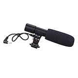 VILLCASE 1Stück Videomikrofon Für DSLR Camcorder Interviewmikrofon Mit Kabel Kompatibel Mit Telefonen Hohe Klangauflösung Aufnahmeabstand