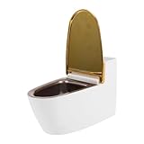IMIKEYA Wandmontierter Toilettenförmiger Aschenbecher Stilvoller und Praktischer Badezimmer Aschenbecher für Zuhause Kinderfreundliches Design Platzsparend und Feuerfest für Raucher