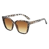 Damen Sonnenbrille Quadrat,Modischer Sichtschutz | Leichtes Katzenaugen-Gestell für Reisen Freizeit Alltag Einkaufen Feste