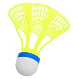 Luxshiny Badminton Federbälle Windresistente Kunststoff Birdies für Outdoor Training Langlebige Shuttlecocks für Effektives Üben Parks und Leicht und Tragbar für Skill Entwicklung und