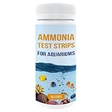 Aquarium-Teststreifen, Ammoniak-Teststreifen, schnelles und genaues Ammoniak-Test-Set für Wasserqualität, Ammoniak-Teststreifen, Ammoniak-Testset, Aquarium-Wasserhärte-Test-Set für Aquarien