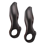 ifundom 1 Satz Radsportassistent Post Stangenendstopfen Erweiterungen Bike -lenkergriff Handhaben Fahrradgriff Endet Fahrradgriffgriffe Aluminiumlegierung Schwarz 2 Stück