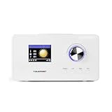Blaupunkt IR 25 Internetradio, UKW PLL Radio mit Farbdisplay , Wlan, Küchenradio mit LCD Display 2,8 Zoll, Wecker mit Radio oder Alarmton, Wettervorhersage, Sleep Timer, Webradio, 5 Watt RMS, weiß
