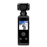 Tsadeer 4K Pocket Action Kamera Helmet Kamera HD LCD-Bildschirm 270° drehbar Wifi Mini Sport Kamera mit Wasserdicht für Reisen Karte