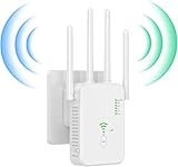 WLAN-Repeater für den Außenbereich, 2024, WLAN-Verstärker, 1200 Mbps, leistungsstarker WLAN-Repeater, kabellos, Dual-Band 5 GHz & 2,4 GHz WiFi Extender, kompatibel mit allen Internetboxen,