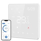 【2024 Neu】 MIUCDA Thermostat Fussbodenheizung Elektrisch WiFi, Smart Elektrische Heizungsthermostat, Digital Raumthermostat Kompatibel mit Alexa, Google Home Weiß