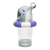 Duvcoywae Delfin Chlor-Dispenser, Halter für Chlortabletten in Schwimmbädern, Effizient vielseitiges Tier-Schwimmdekor als Dekoration für und Party