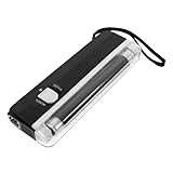 NUOBESTY Kompakter Tragbarer Geldscheinprüfer mit UV Lichtfunktion LED Taschenlampe Hochpräziser Falschgeldprüfung für Täglichen Gebrauch Robustes PP Material Einfache Handhabung ohne