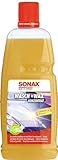 SONAX Wasch+Wax (1 Liter) gründliche Schmutzentfernung und dauerhafter Schutzfilm aus natürlichen Carnauba-Wachs | Art-Nr. 03133410