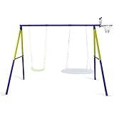 CCLIFE Schaukelgestell Outdoor 200 kg Schaukelgerüst für Nestschaukel Kinderschaukel, Schaukel Gestell für Garten ZERRO