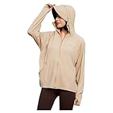 Generisch Uv Kleidung Damen Atmungsaktiv Sweatjacke Leichte Schutzkleidung Laufjacke Sommer Mit Taschen Sommerjacke Upf 50+ Dünne Jacke Sportshirt Langarm Anzug Sport Hoodie Yoga