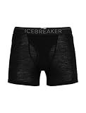 Icebreaker 100% Merinowolle Herren Base Layer - Everyday Boxers mit Eingriff - 175 Ultralight Fabric | Unterhosen Männer | Boxershorts | Unterwäsche | Merino Unterwäsche - Schwarz/Monsoon, L